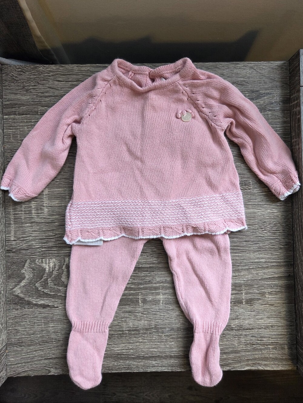 Pink Mayoral Knit Set 1-2m